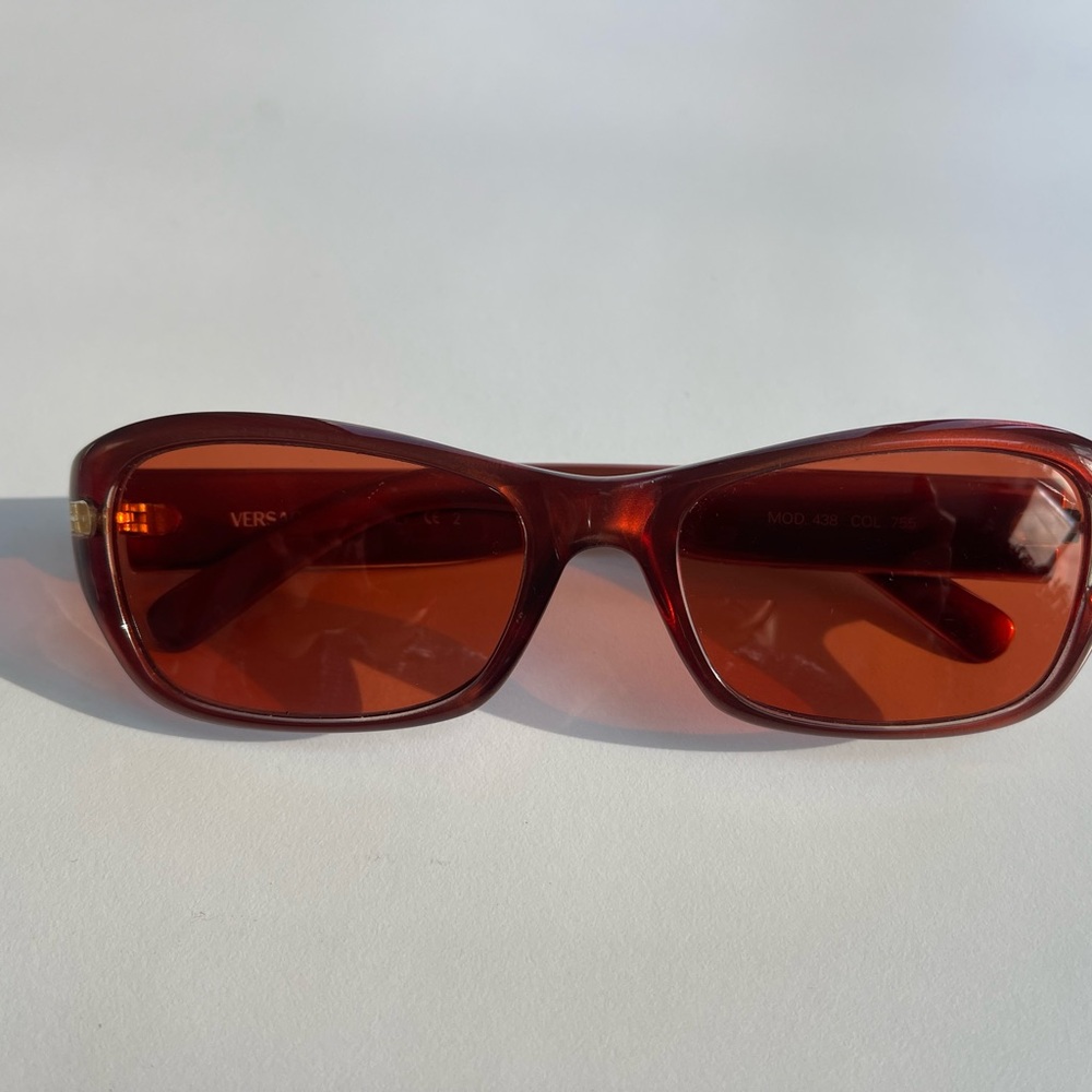 Versace Women's Orange Sunglasses